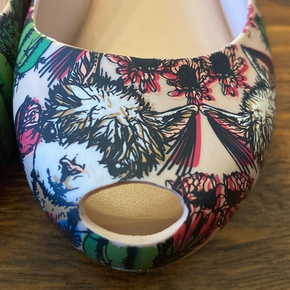 FLATS MELISSA Mel Ultragirl 3DB Llama Cactus White/Green Girls size 11 - Picture 9 of 12